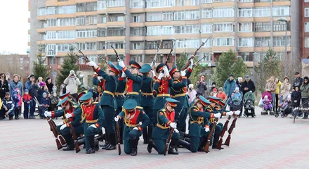 Показательное выступление Карабинеров Поста №1 города Красноярска