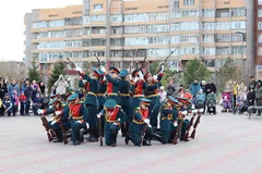 Показательное выступление Карабинеров Поста №1 города Красноярска